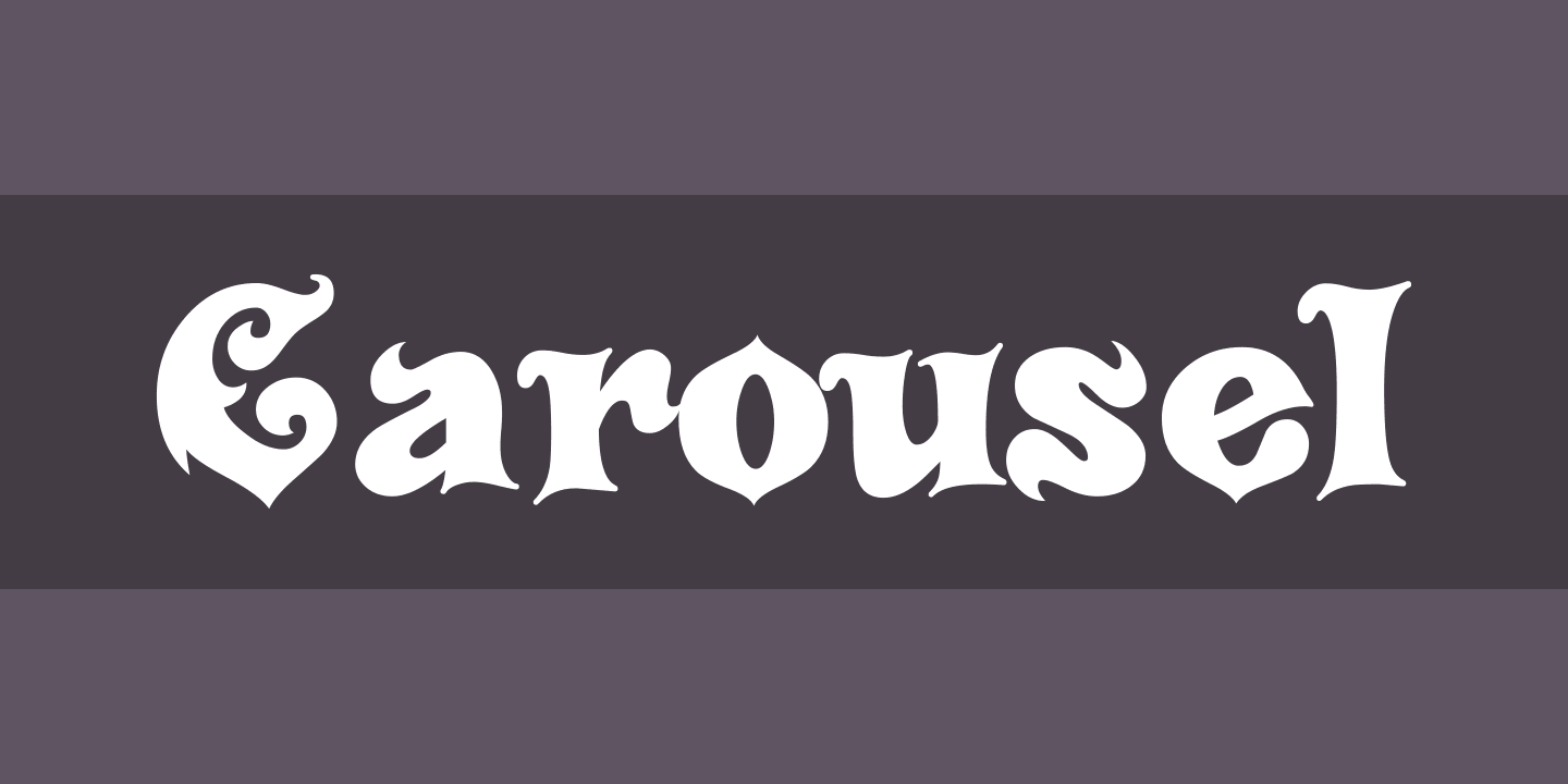 Carousel Regular Font preview